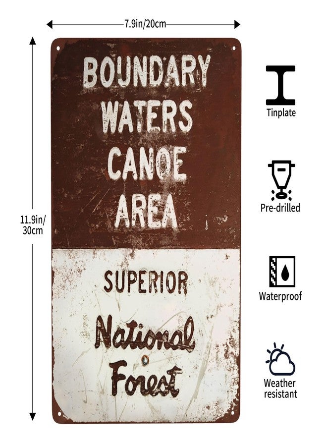 Custom Kraze Boundary Waters Canoe Area Reproduction Metal Sign 8 x 12 - Image 3